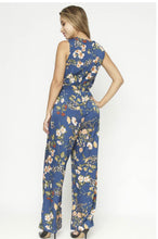Load image into Gallery viewer, Blue Floral Jumpsuit
