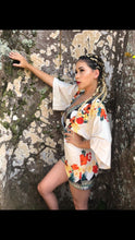 Load image into Gallery viewer, V Neck Backless Floral Romper
